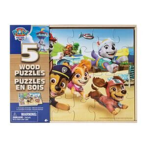 🔥Nickelodeon Paw Patrol™ Wood Puzzles 5-Pack BNWT🔥